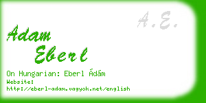 adam eberl business card